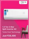  MARQ 1.5 Ton 3 Star Split Inverter Air Conditioner @ ₹29490 in Flipkart Big Billion Days Sale ...