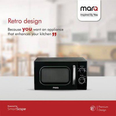 MarQ by Flipkart 20 L Retro Solo Microwave Oven  (20AMWSMQB)