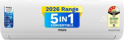 MarQ by Flipkart 2026 Model 1.5 Ton 3 Star Split Inverter 5-in-1 Convertible with Turbo Cool Technology AC (153IPG26WQ, White)