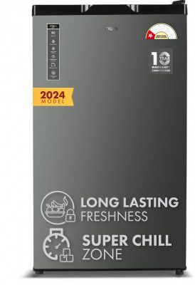 MarQ by Flipkart 90 L Direct Cool Single Door 1 Star Refrigerator (Graphite Grey, 90BD1MQ23)