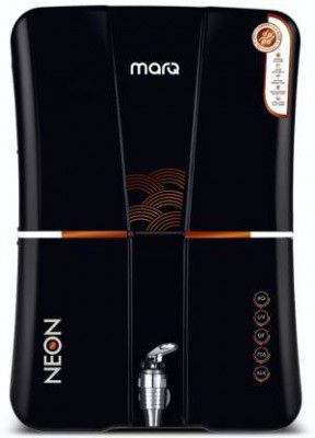 MarQ by Flipkart Aqua Neon Black 10 L RO + UV + UF + TDS + ALK + Copper Water Purifier (Black)