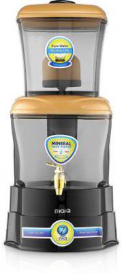 MarQ by Flipkart DIVO 25 L Gravity Based + UF Water Purifier (BLACK GOLD)