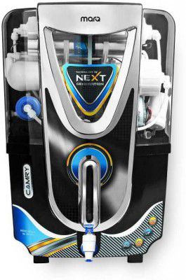 MarQ by Flipkart Innopure Black Camry 12 L RO + UV + UF + TDS + Copper Water Purifier with Prefilter (Black-Chrome)
