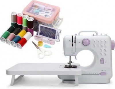 MarQ By Flipkart Virgo Portable 2 Speeds with Reverse Sewing and Extension Table Electric Sewing Machine  ( Built-in Stitches 12)