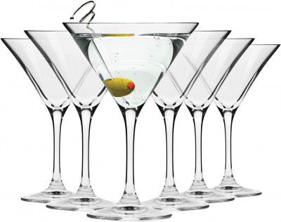 Martini Glasses, Cocktail Glasses - Set of 6 135 ml