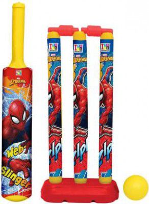 MARVEL Spider-Man Bat, Ball & Stumps My First Cricket Kit