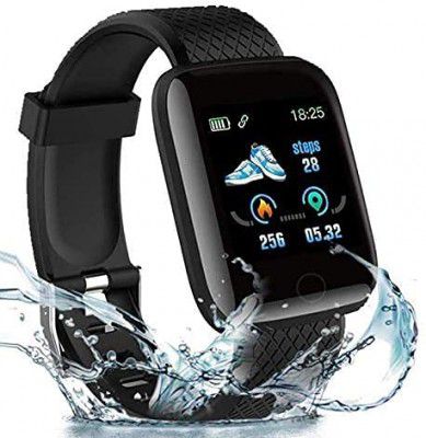 MARVIK® Smart Watch D116 with Activity Tracker, Heart Rate Sensor, Sleep Monitor and Basic Functionality for All Boys & Girls - Black