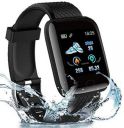 MARVIK® Smart Watch D116 with Activity Tracker, Heart Rate Sensor, Sleep Monitor and Basic Functionality for All Boys & Girls - Black...