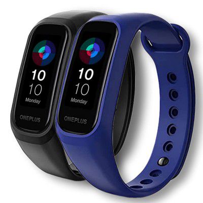 MARVIK Soft Silicone Adjustable Band Strap Compatible for Oneplus Smart Band & Oppo Smart Band