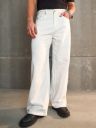 MASCLN SASSAFRAS Men Baggy Mid Rise Clean Look Cotton Cargo Style Jeans...