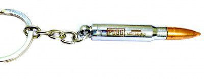 MASHKI Premium Steel Metal Cross-Fire Pubg Big Bullet Keychain