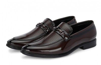 Massari Men's PU Leather Moccasin Formal Shoes