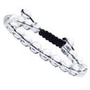 Massive Beads Natural Healing Power Gemstone Crystal Beads Unisex Adjustable Macrame Bracelets 8mm...