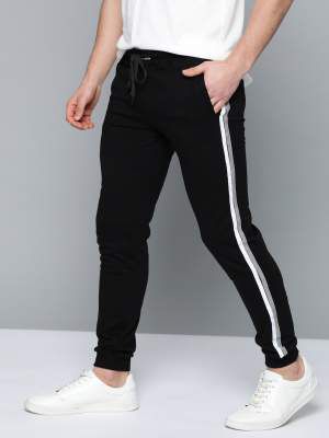 Mast & Harbour Men Black Solid Joggers