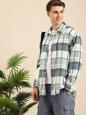 Mast & Harbour Men Relaxed Fit Fit Self Design Casual Shirt