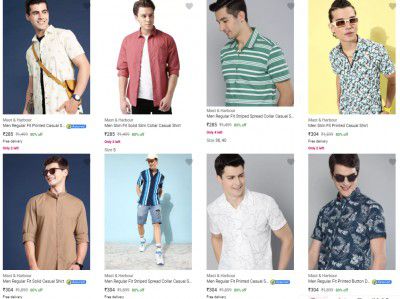 Mast & Harbour Men's Shirts @ 76% Off | Starts ₹368
