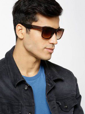 Mast & Harbour  UV Protection Wayfarer Sunglasses (50)  (For Men, Brown)
