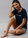 Mast & Harbour Women Navy Blue & Sea Green Printed Night suit...