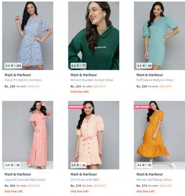 Upto 89% Off - Mast & Harbour Clothing for Women's
