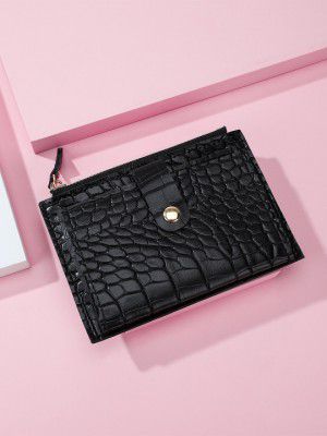 Mast & Harbour Black Women Detail Card Holder