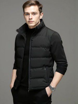 Mast & HarbourMandarin Collar Sleeveless Winter Puffer Jacket