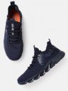 Mast & Harbour Men Navy Blue Woven Design Running Shoes...