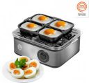 MasterChef Egg Boiler And Poacher Egg Cooker (Silver, Black, 8 Eggs)...
