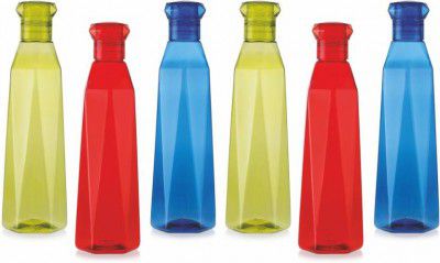 Mastercool PYRAMID 1000 ml Bottle (Pack of 6, Multicolor, PET)