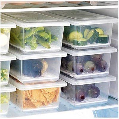 Mataiva Plastic Fridge Container - 1500 ml  (Pack of 6, Multicolor)