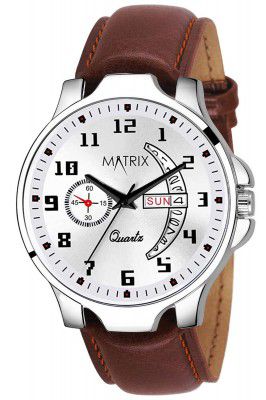 Matrix Analog Day & Date Display Wrist Watch 