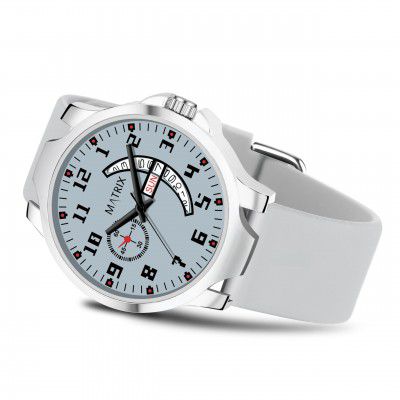 Matrix Classic 2.0 Day & Date Analog Watch with Softest Silicone Strap for Men & Boys (Teal)