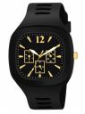 Matrix Shabby Collection Analog Black - Gold Silicone Watch for Men & Boys...