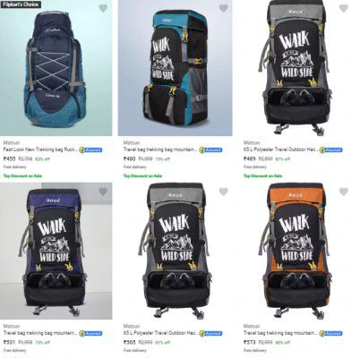 Matsun Rucksacks Starts ₹455