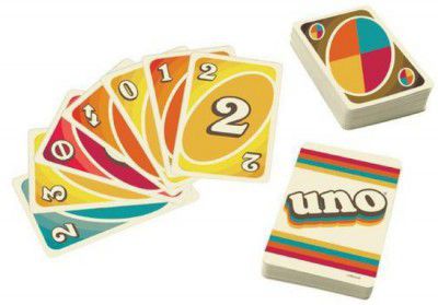 mattel GAMES UNO Iconic 1970s Card Game (Multicolor)
