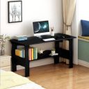 MATTERHORN Engineered Wood Office Table, Work from Home Table with Shelf for Storage...
