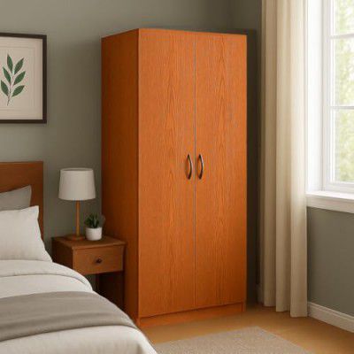 MATTERHORN LuxeStore 2-Door Wardrobe – Almond Beige | 1830mm (H) X 750mm (W) X 460mm (D) | Durable Build | Free Installation