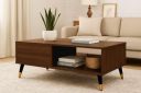 MATTERHORN Noir Coffee Table – 1000x550x500 mm (LxBxH) (Teak Brown Finish)...