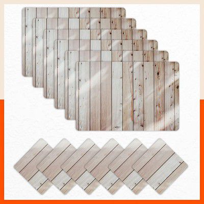 Matworks by Bathla - Table Mats / Placemats & Coasters for Home Dining Table - Set of 6