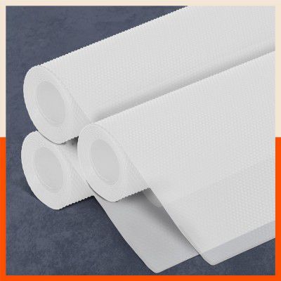 Matworks by Bathla - Vega Multipurpose Diamond Texture Drawer / Shelf Liner with Complimentary Cutter | Temperature Resistant, Washable & Non Slip |Transparent ( 45cm X 150cm 380 GSM Pack of 3 )