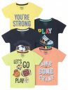 Max Boy's Cotton Regular Fit Graphic Printed T-Shirt - Pack of 5...