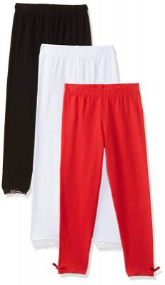 Max Girls Cotton Blend Leggings (Pack of 3) (S20CLGAMZ4MULTI_Multicolored_2 3 Years)