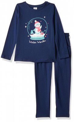 Max Girls Graphic Printed Sleepwear Set - 2 Pcs