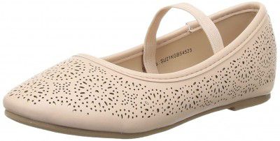 Max Girls Laser-Cut Ballerina Flats Sneaker