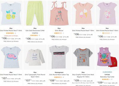 Max Kid's Clothing Starts ₹68