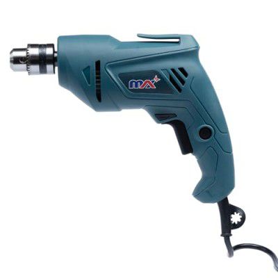MAX MXD350-IN 350W CORDED Rotary Drill, 2800 RPM No Load Speed, 1.5 to 10mm Chuck Capacity, 1.4 kg, Professional Tool for Wood and Metal Surfaces