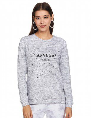 Max Poly Cotton Women Printed Light-Weight Hooded Sweatshirt