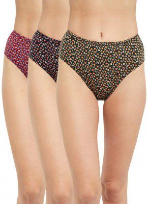 Max Printed Hipster Panties - Pack of 3(Colors and Prints May Vary)