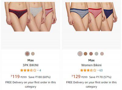 Max Women Bikini Set Staring @ ₹119