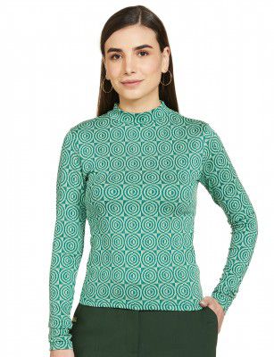 Max Women Printed Crew Neck Regular Fit Top