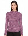 Max Women Regular Fit Geometric Printed Crop Top with Ruching...